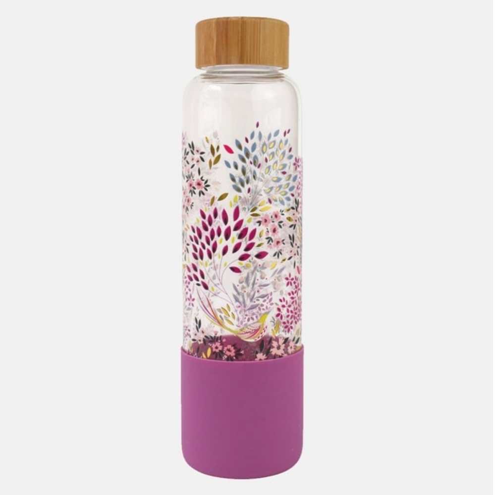 💥BUY 5 GET 3 FREE SARA MILLER SONGBIRD GLASS WATER BOTTLE